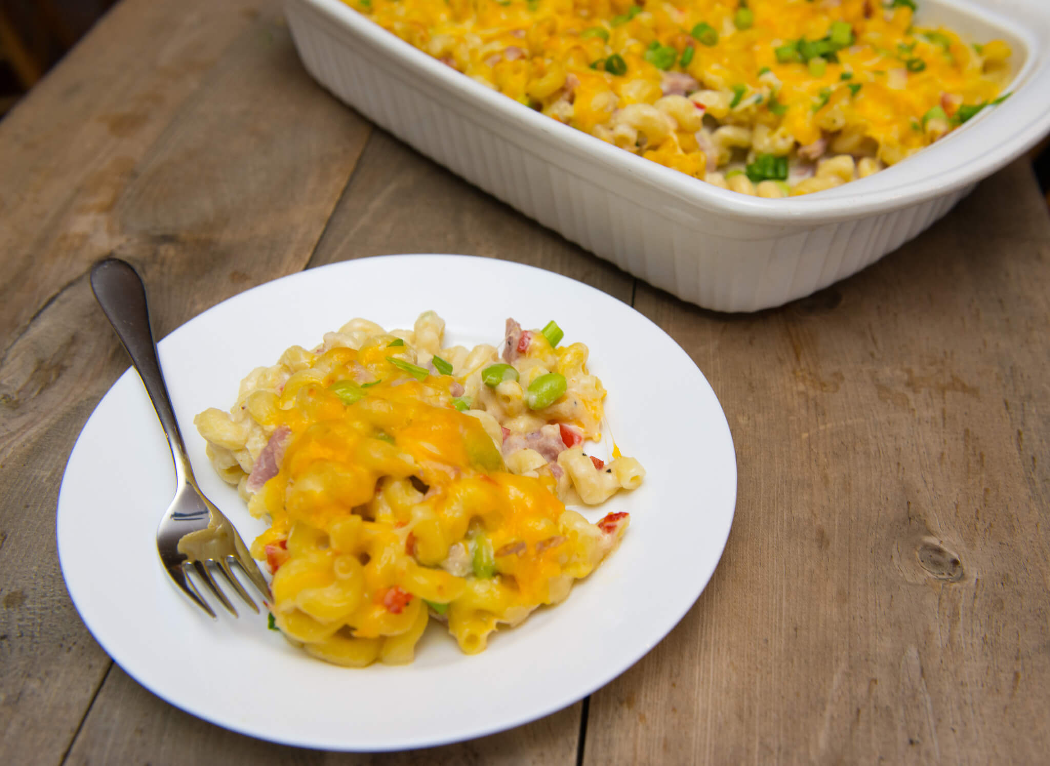Cheesy Ham Pasta Bake with Edamame Iowa Food & Family Project