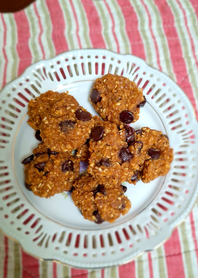 Pumpkin, Soy and Chocolate Chip Cookie