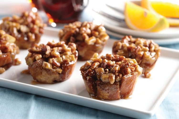 Apple pecan French toast cups