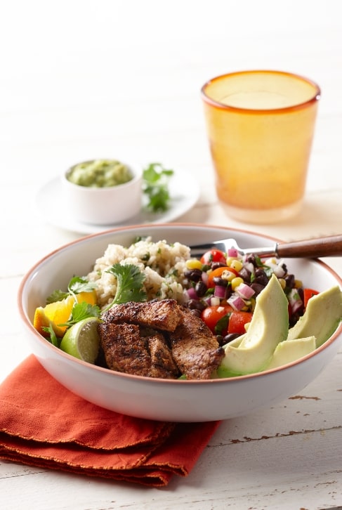 Fiesta Pork Burrito Bowls