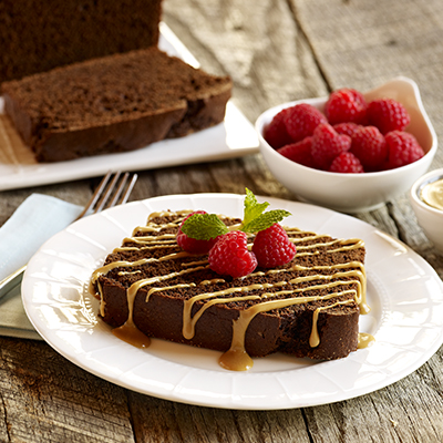 Chocolate Yogurt Cake with Coffee Glaze