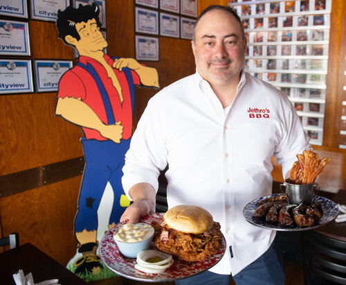 Dominic Iannarelli, executive chef of Jethro’s BBQ restaurants and Splash. Photo Credit: Joseph L. Murphy/Iowa Soybean Association