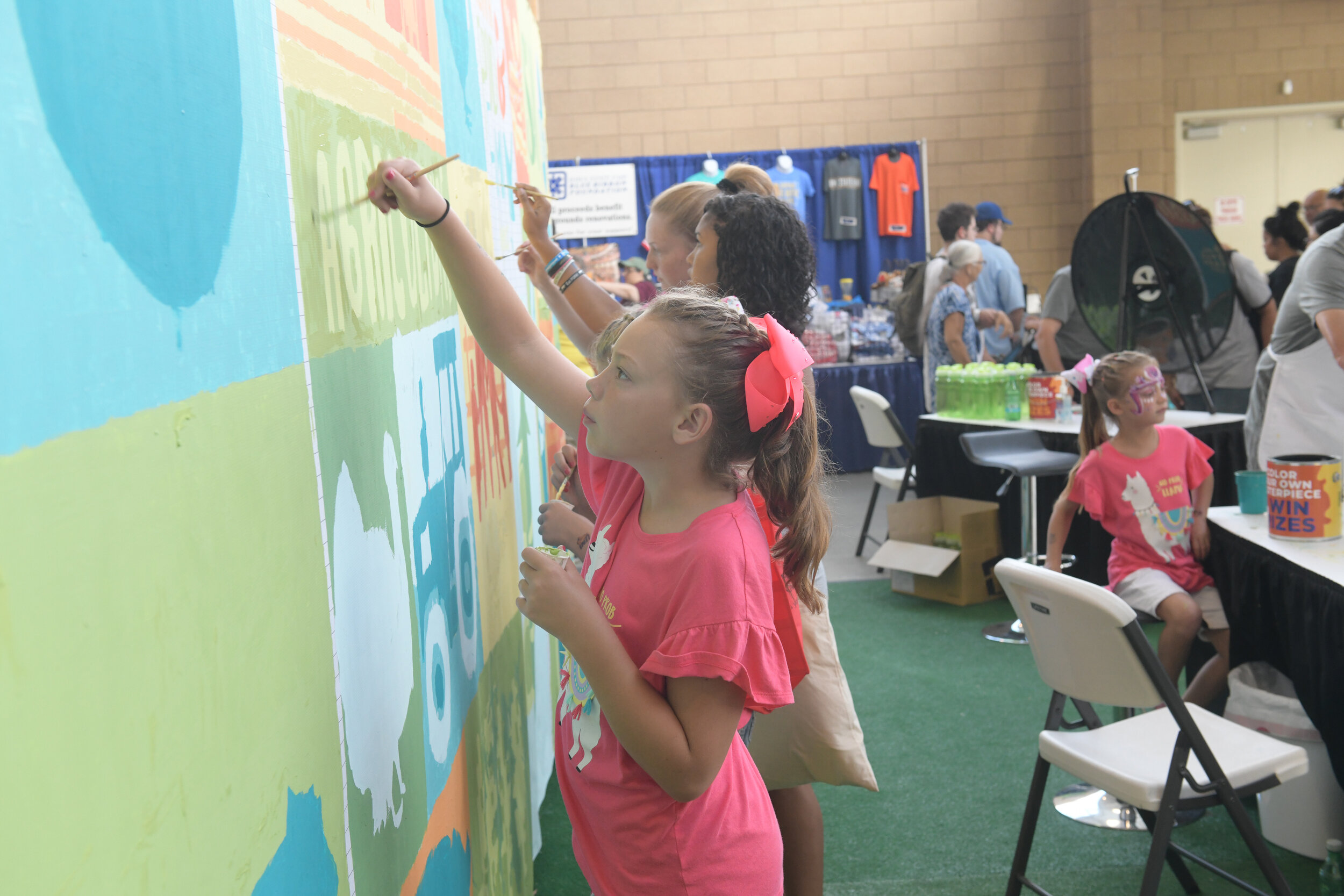 The 2019 fair display included a paint-by-number mural with more than 32,000 squares.