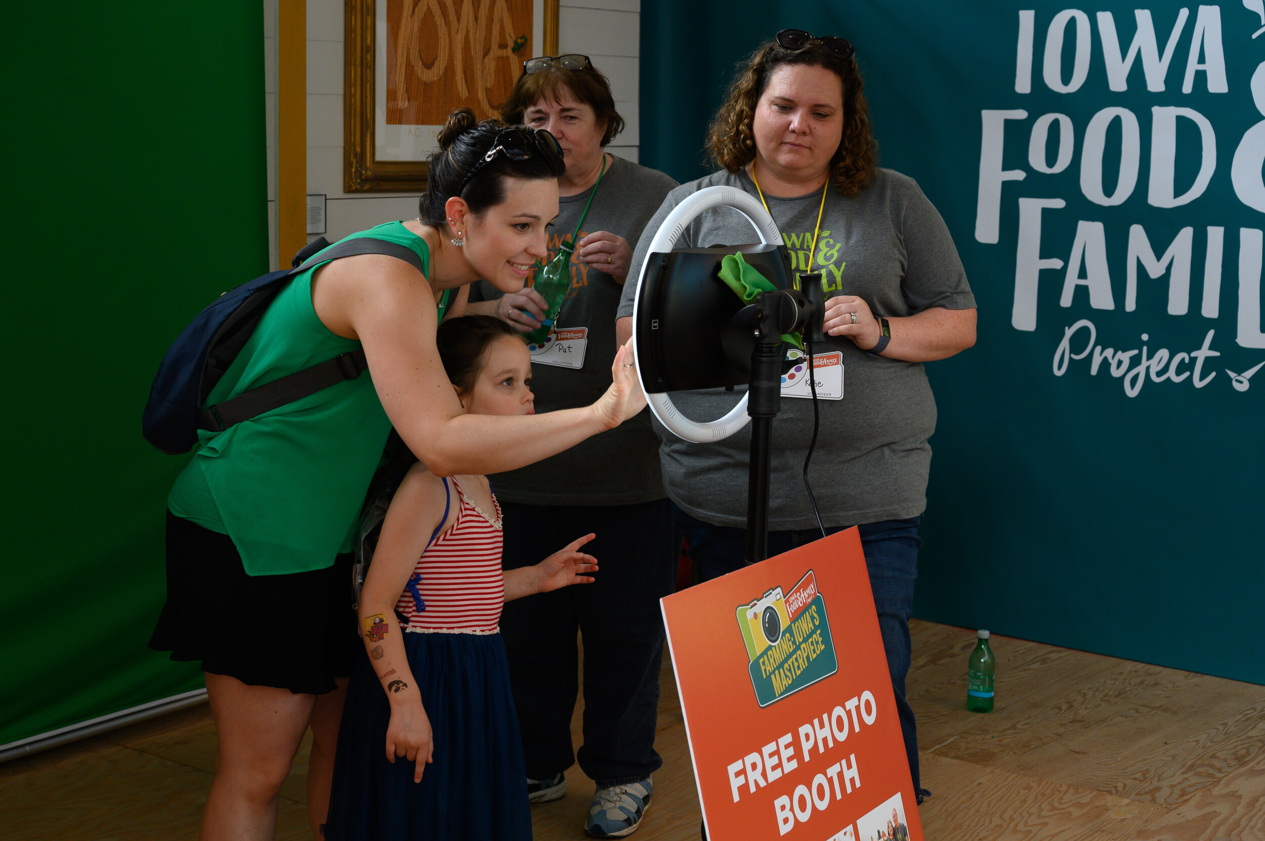 The 2019 fair display included a green screen photo booth for fairgoers to “picture” themselves in fun farm scenes.