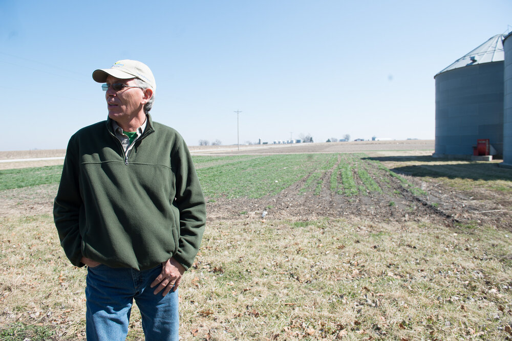 Mark Jackson is a soybean, corn and livestock farmer in Mahaska County. Photo credit: Joseph L. Murphy/Iowa Soybean Association