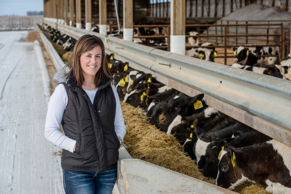 Kellie Blair discusses livestock comfort on her farm. 